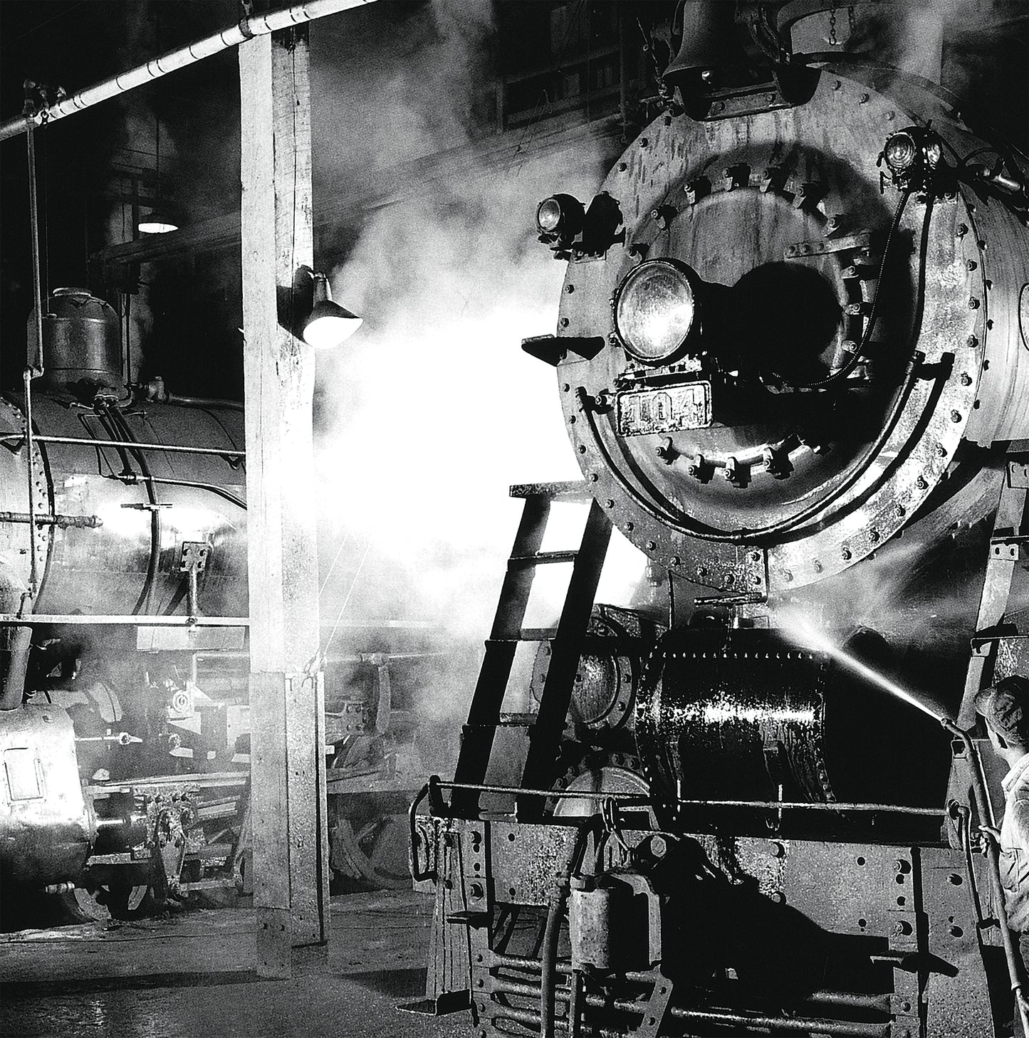 Steam Train O. Winston Link, Train Photo Poster Framed Canvas, Old train pictures poster, Canvas Wall, Decor Canvas