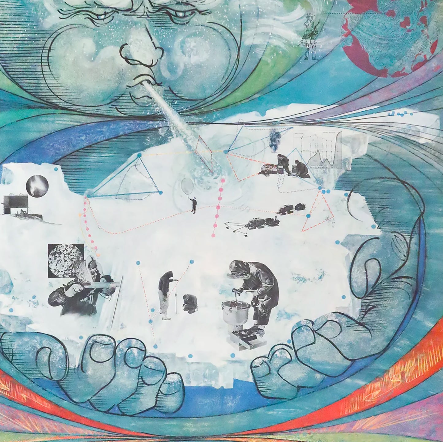 The Poles by National Academy of Science Poster Print Framed Canvas, Poster by Herbert Danska, Advertising Poster, gift canvas wall art