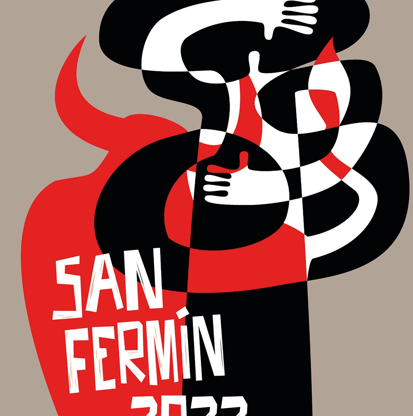 San Fermin 2022 Festival Poster Print Framed Canvas, Pamplona Poster, Spain Poster, Tourism Travel Poster, Vintage Poster