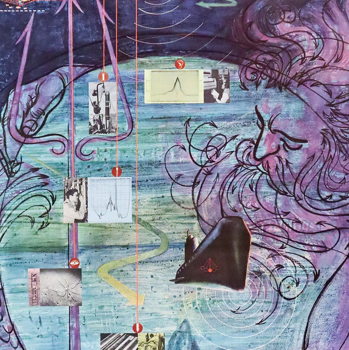 Oceans by the National Academy of Science Poster Print Framed Canvas, 1958 American Poster, Advertising Poster, gift canvas wall art