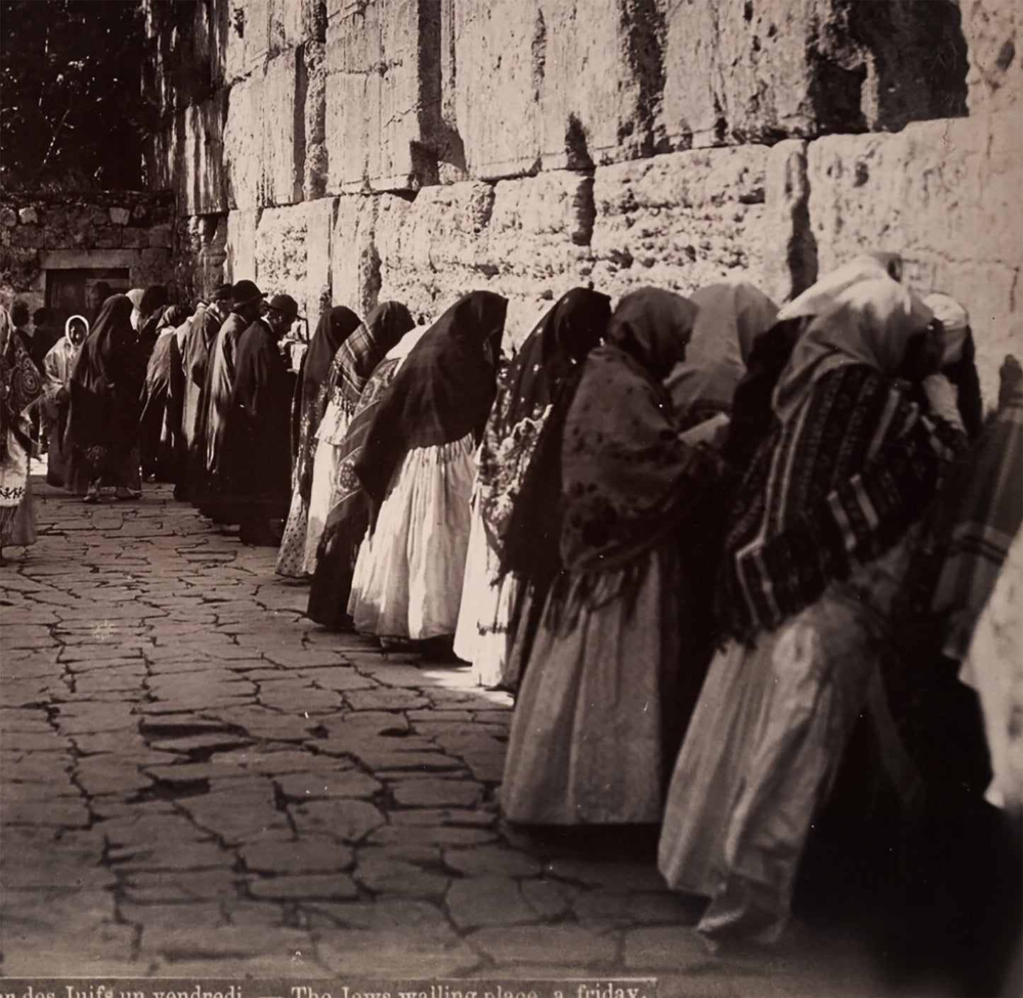 The Wailing Wall, Jerusalem Old Photo Printed Poster Canvas Framed, View of Jerusalem, Historical Religious Poster, Vintage Wall art