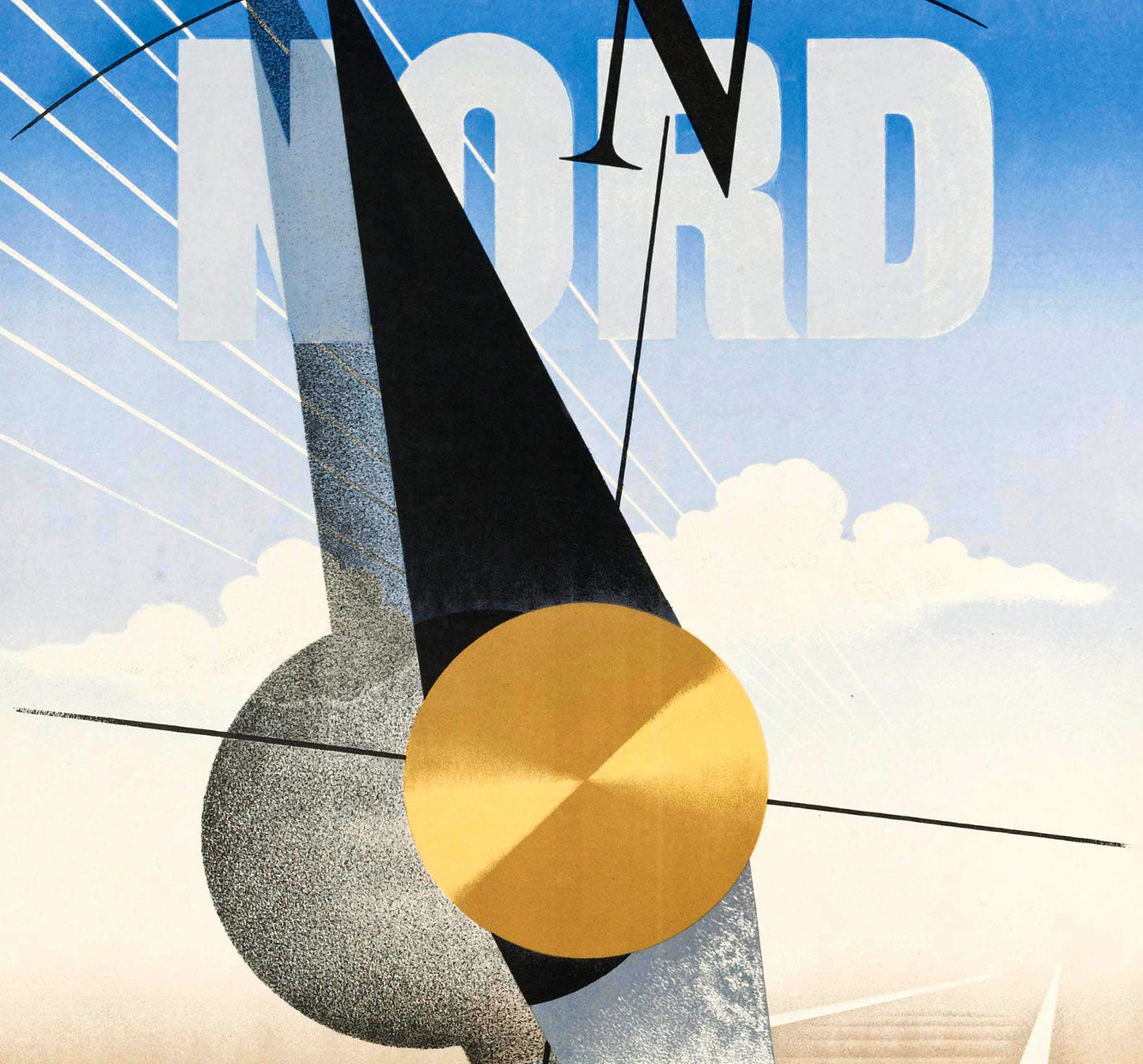 Chemin De Fer Du Nord Travel Poster Print Framed Canvas, French Vintage Travel Poster, Advertising Tourism Poster Wall Art Decor