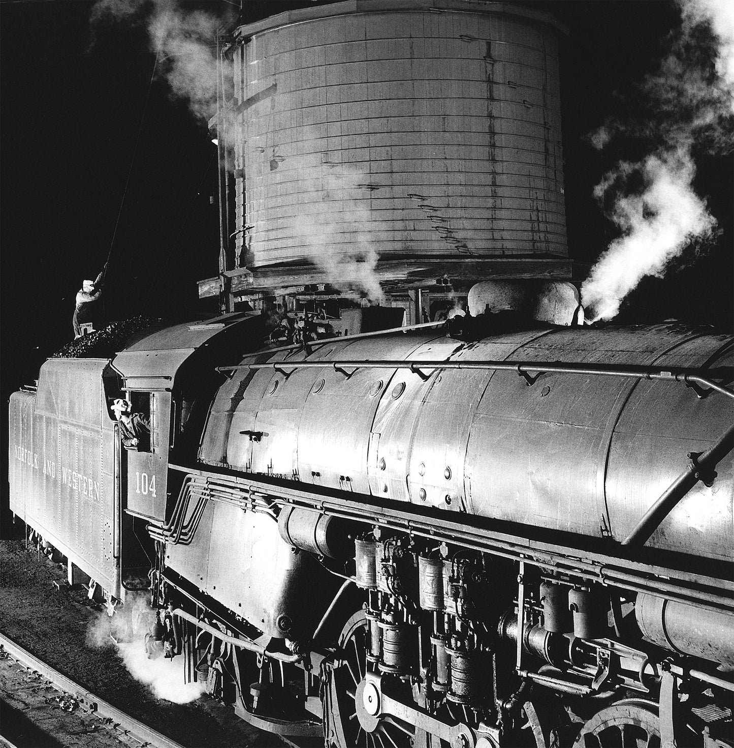 Bristol Roundhouse, Bristol, Virginia 1955 Train Photo Poster Framed Canvas, Old train pictures poster, Canvas Wall, Decor Canvas