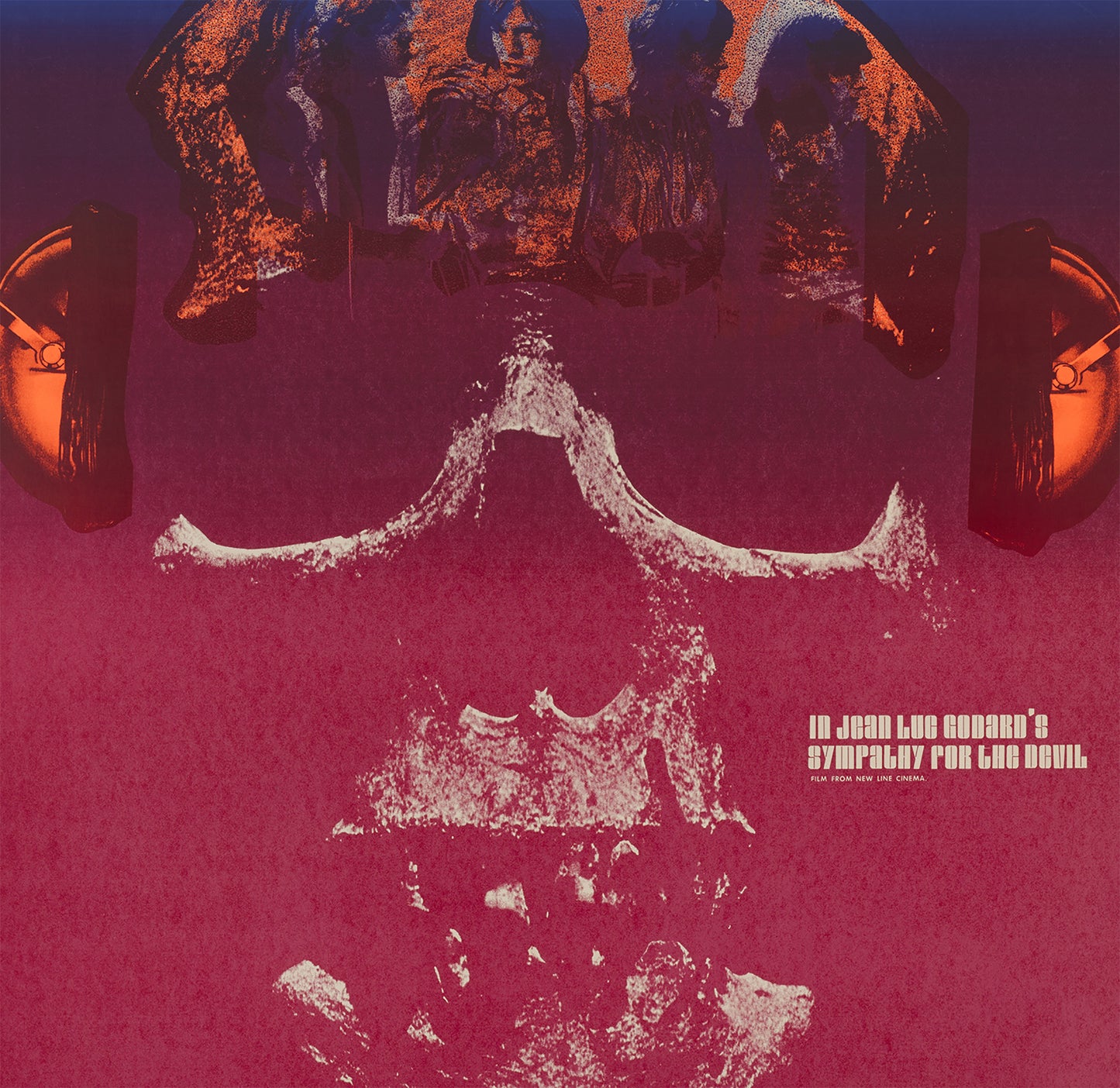 Sympathy for the Devil 1970 Film Poster Print Framed Canvas, Vintage Poster, Movie Poster, Canvas Wall Art, gift canvas