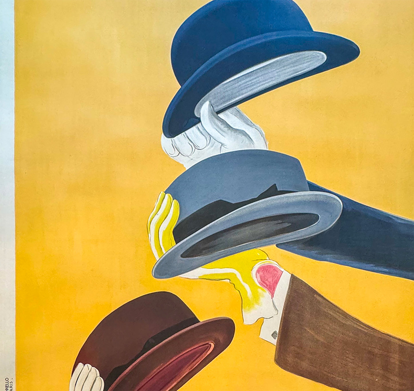 Mossant Hats French Poster Print Framed Canvas, Leonetto Cappiello, French Art Deco, Advertising Poster, gift canvas wall art