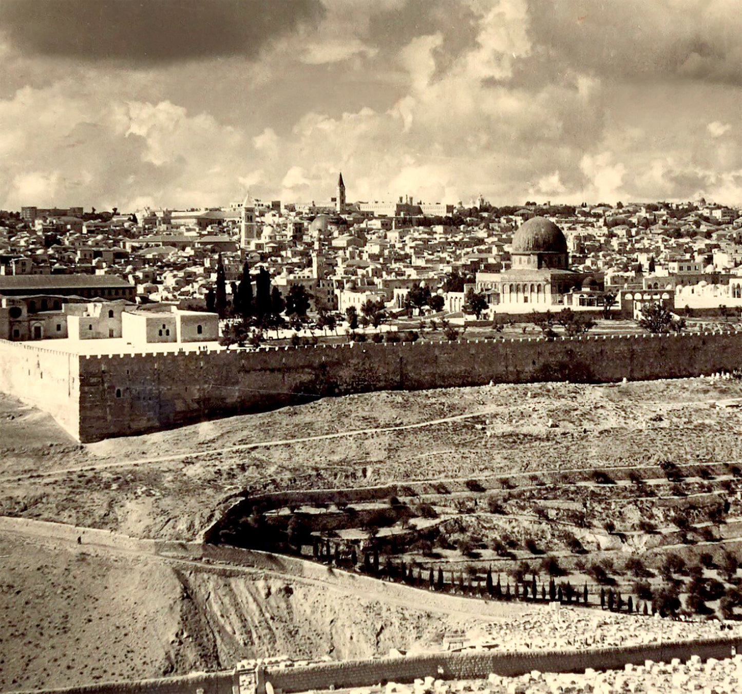 Jerusalem and the Holy Land Old Photo Printed Poster Canvas Framed, View of Jerusalem, Historical Religious Poster, Vintage Wall art