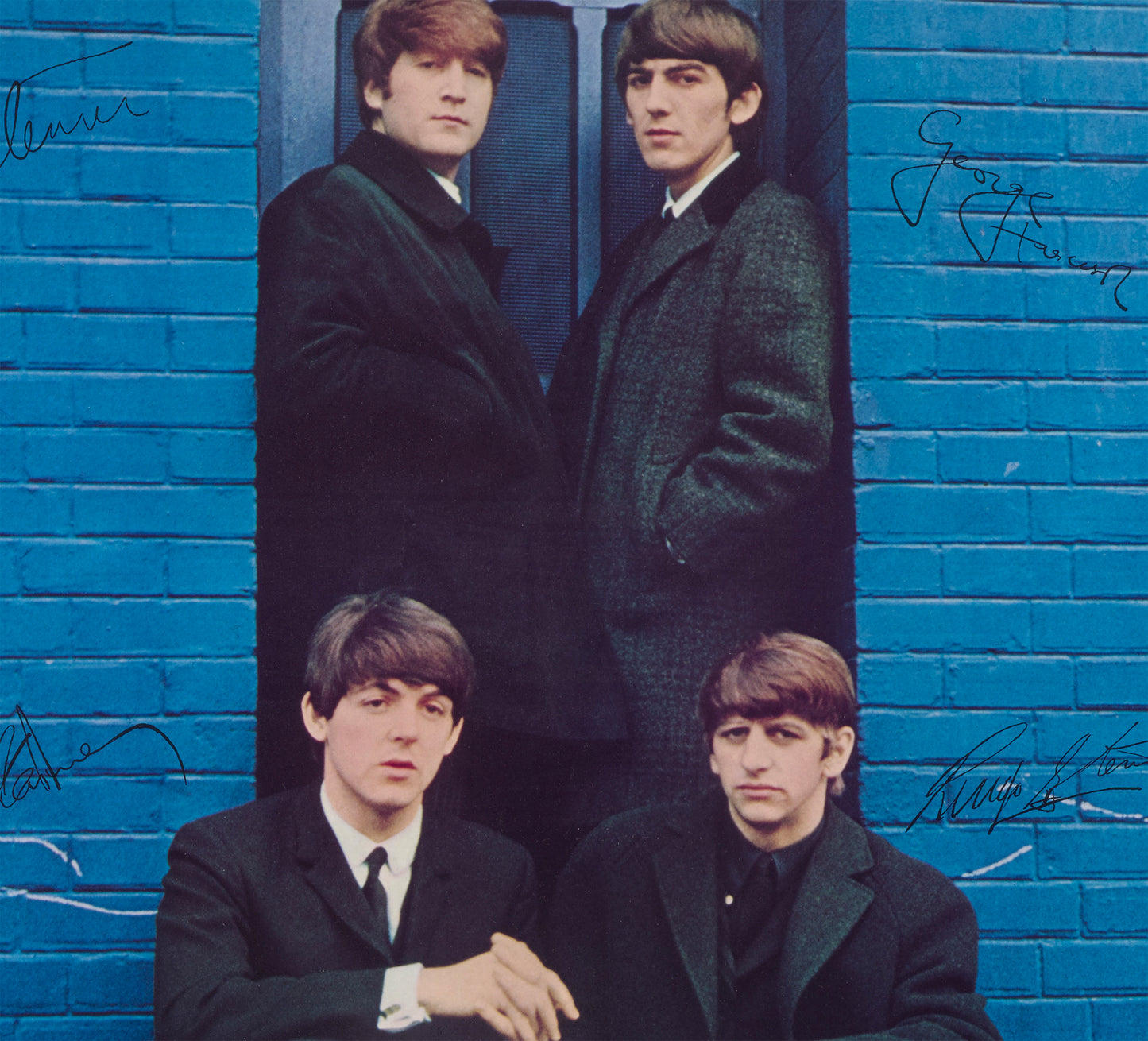 The Beatles Rock band Vintage Photo Poster Framed Canvas Print, Black and white framed, Vintage Poster, Advertising Poster, Metal Poster