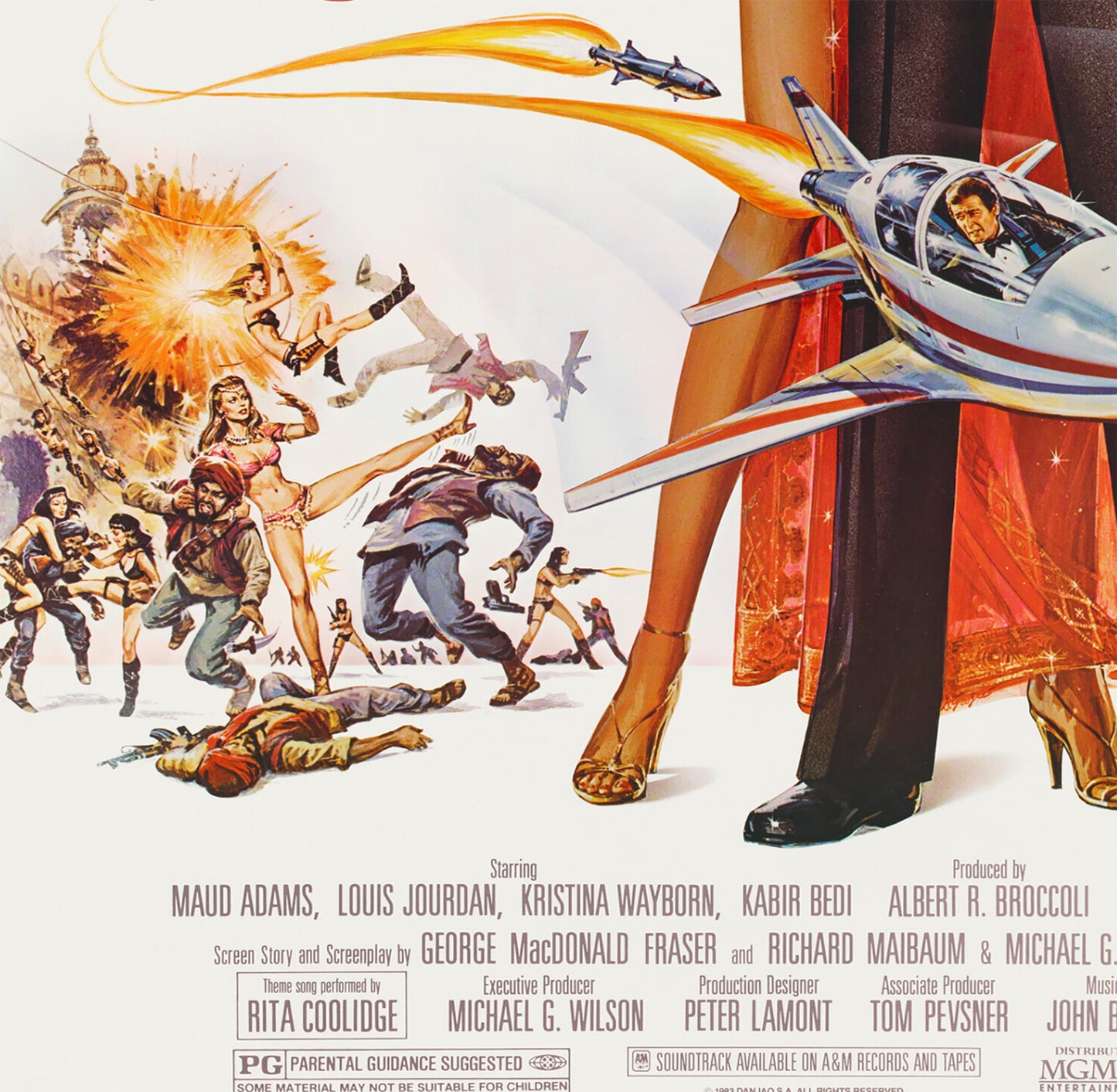 Octopussy James Bond Movie Poster Framed Canvas Print, Pop Culture Graphics, James Bond 007, Vintage Poster, Film Poster, Advertising Poster