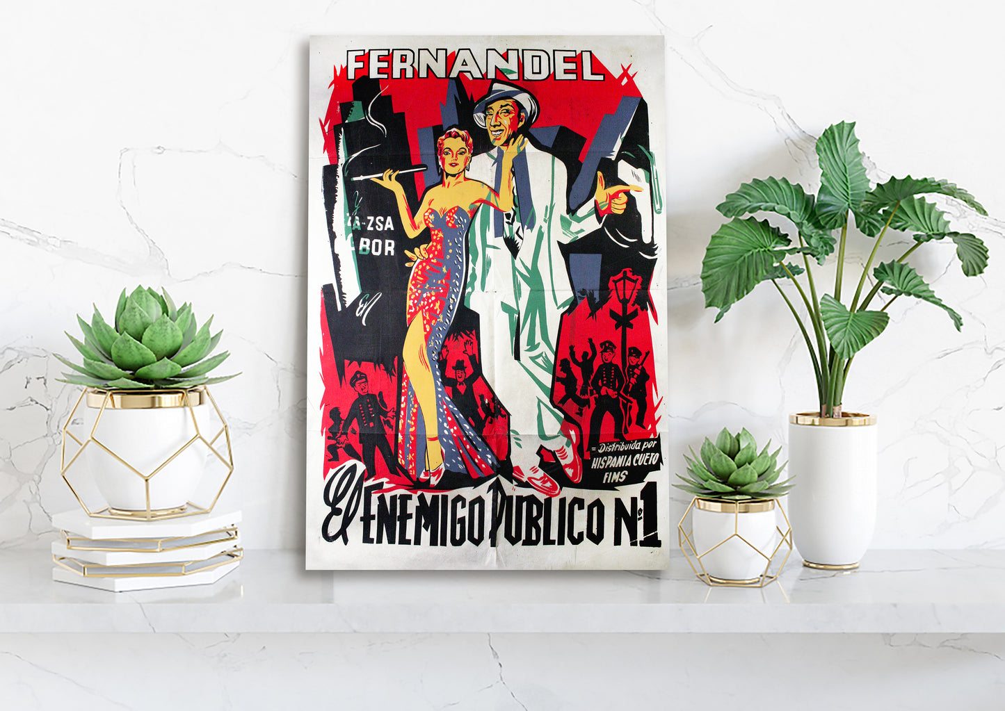 Fernandel Film Advertising Poster Print Canvas, Modern Art, Abstract Art, Wall art decor Canvas