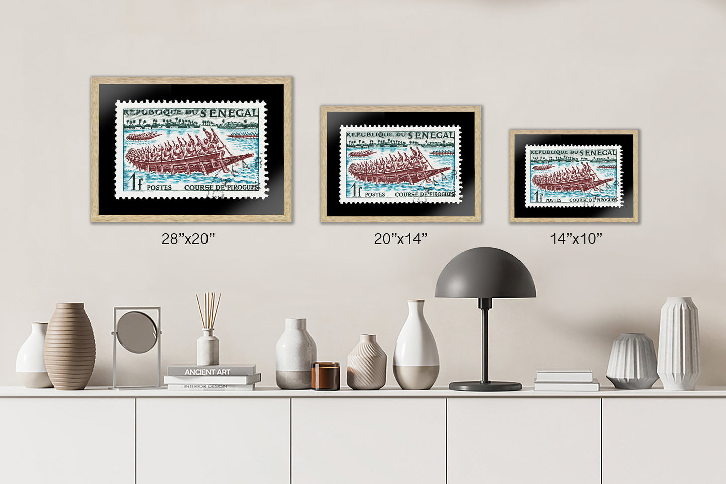 Vintage African Stamp Art Postage, Senegal Senegalese Stamp, Gift Photo , Printed Picture Wall Art , Travel Poster Prints