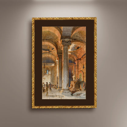 The Golden Gate, Jerusalem Printed Poster Canvas Framed, View of Jerusalem, Historical Religious Poster, Vintage Wall art