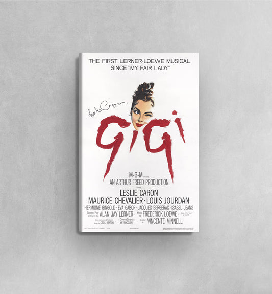Gigi Movie Poster (1958) Print Canvas, Vincente Minnelli Movie Poster