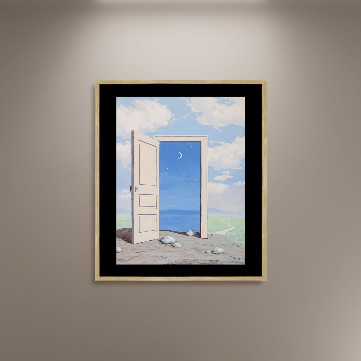 Le Savoir, René Magritte Poster Print Framed Canvas, Surrealism Poster, Art Canvas, Vintage Poster, Art Decor Wall Style