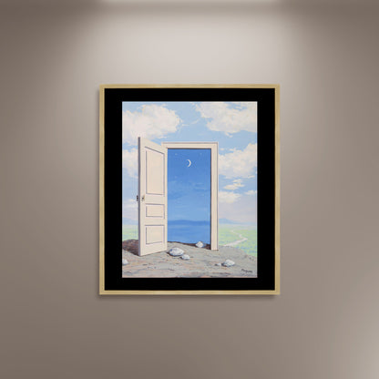 Le Savoir, René Magritte Poster Print Framed Canvas, Surrealism Poster, Art Canvas, Vintage Poster, Art Decor Wall Style