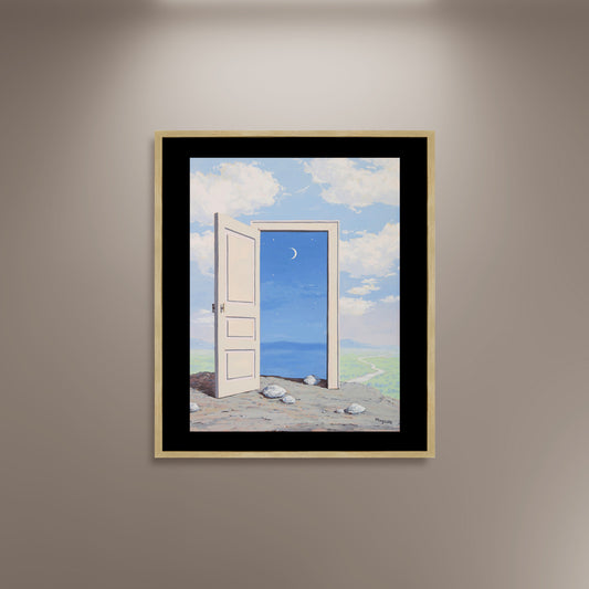 Le Savoir, René Magritte Poster Print Framed Canvas, Surrealism Poster, Art Canvas, Vintage Poster, Art Decor Wall Style