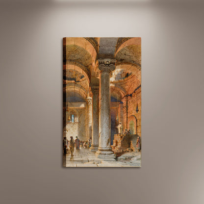 The Golden Gate, Jerusalem Printed Poster Canvas Framed, View of Jerusalem, Historical Religious Poster, Vintage Wall art