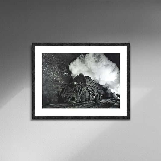 Steam Train Winston Link Engine Train Photo Poster Framed Canvas, Old train pictures poster, Canvas Wall, Decor Canvas