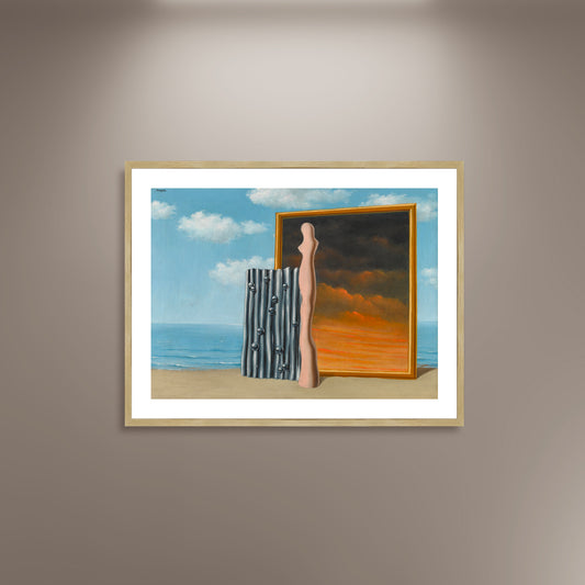 Composition on a Sea Shore, René Magritte Poster Print Framed Canvas, Surrealism Poster, Art Canvas, Vintage Poster, Art Decor Wall Style