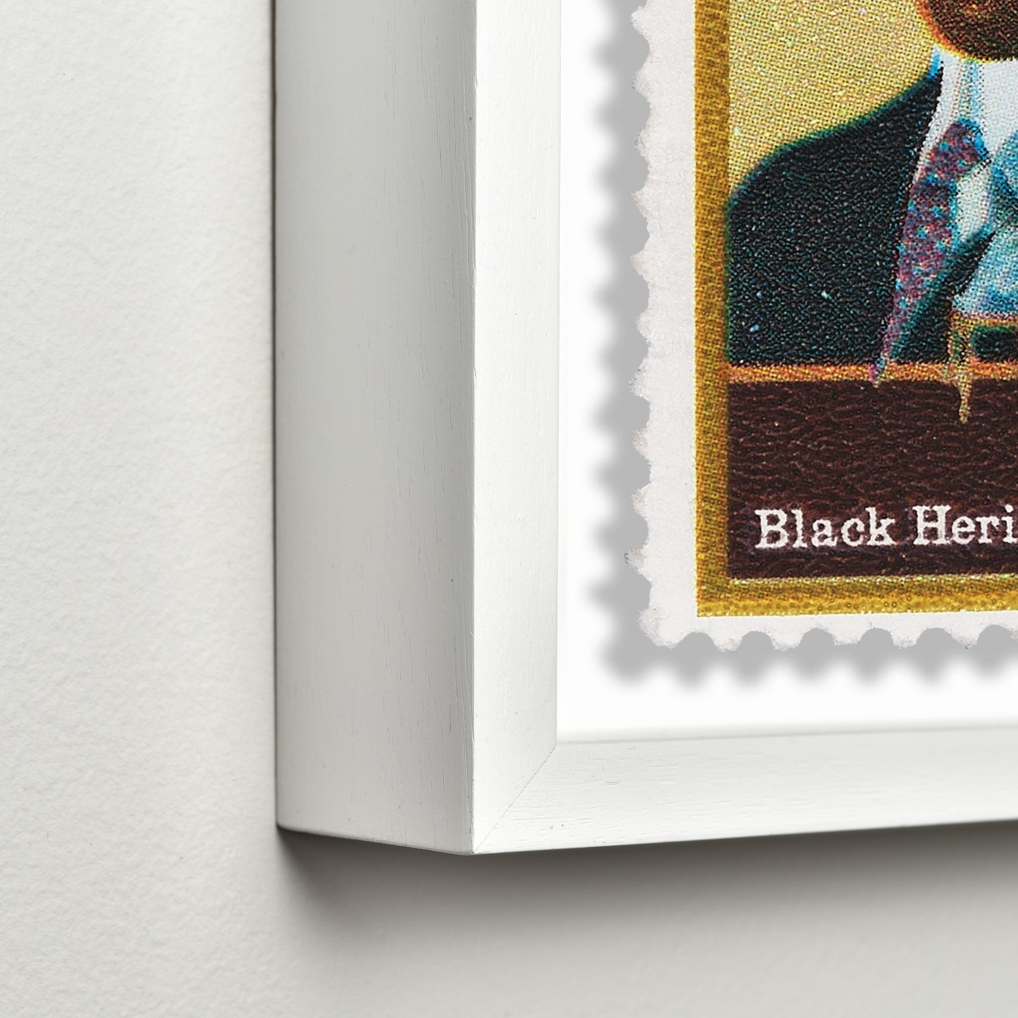 Scott Joplin, Black Heritage USA Postage Stamp Poster Framed Floating, American Postage Stamp, Vintage US Stamp, USA Wall Art