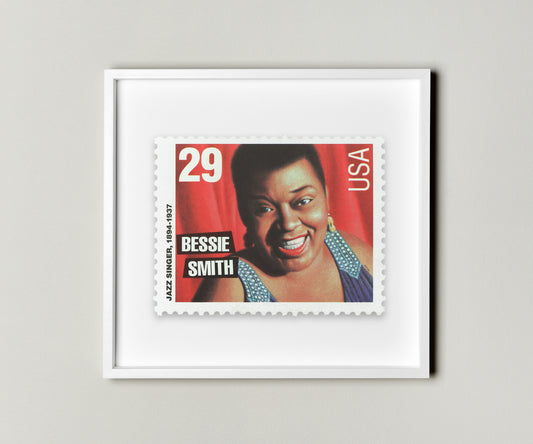 Bessie Smith Musical Jazz Stamp Postage Picture Poster Framed Floating, Musical Stamps, American Stamp, American Famous Singer Stamp, Picture Wall Art Decoration