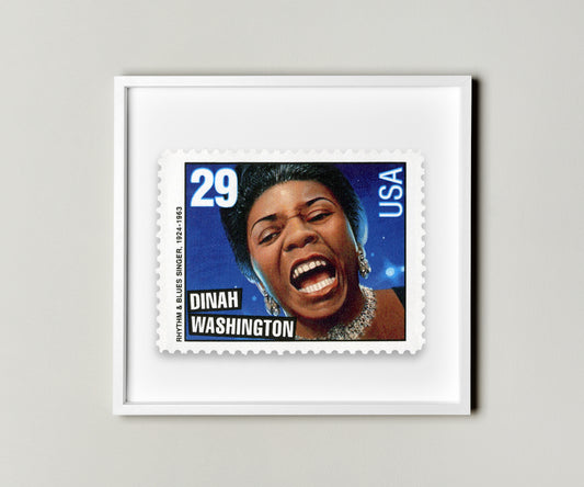 Dinah Washington, Rhythm & Blues Singer Musical Jazz Stamp Postage Picture Poster Framed Floating, American Stamp, American Famous Singer Stamp, Picture Wall Art Decoration