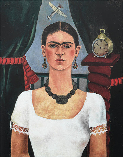 Frida Kahlo Self Portrait Hanging Canvas, Wall Art Decoration Canvas Printed Canvas, home decor poster