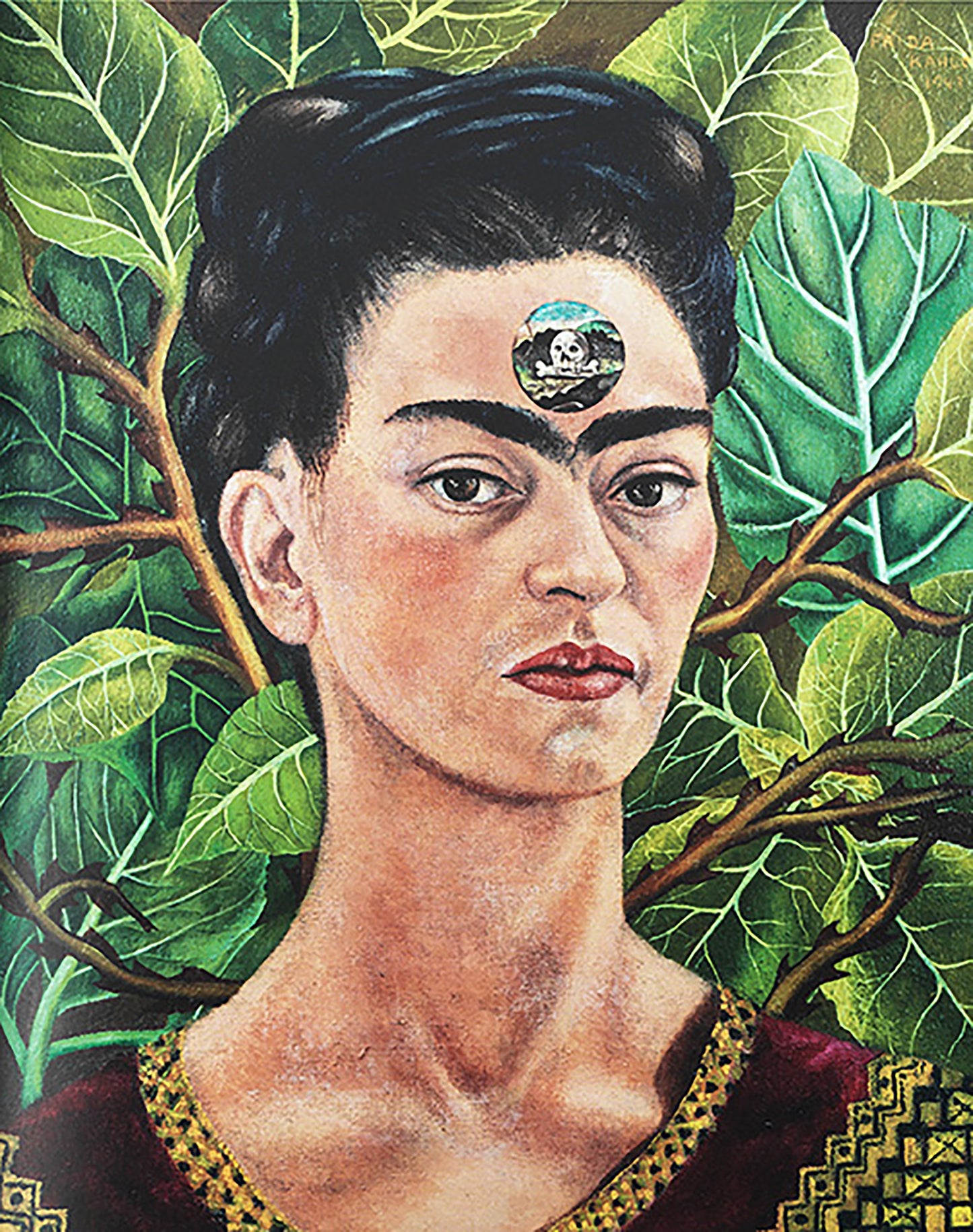 Frida Kahlo Self Portrait Canvas Wall Art Decoration Canvas Nature Printed Canvas, home decor