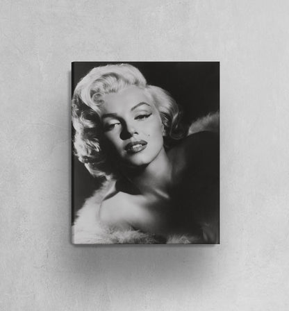 Marilyn Monroe Black and white photo (1950s) Poster Print Canvas, original studio publicity photograph, Vintage Poster, Advertising Poster