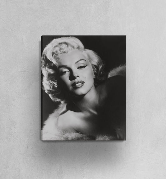Marilyn Monroe Black and white photo (1950s) Poster Print Canvas, original studio publicity photograph, Vintage Poster, Advertising Poster
