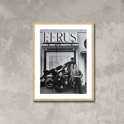 Ferus Gallery Photo Poster Framed Canvas Print, Art gallery photo poster, Los Angeles Photos, Vintage Poster, old city canvas wall art