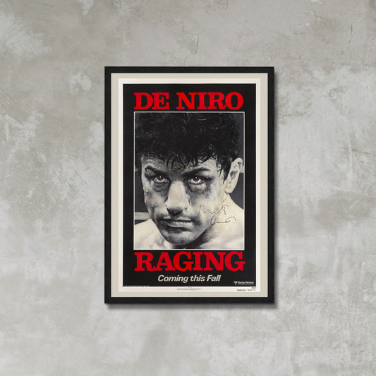 Raging Bull Advance Film Poster Framed Canvas Print, Robert De Niro, Movie Poster, Film Poster, Advertising Poster, Vintage Poster