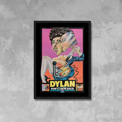 Don't Look Back Movie Poster Framed Canvas Print, Bob Dylan, British Film Poster, Vintage Poster, Movie Poster, Advertising Poster, wall art