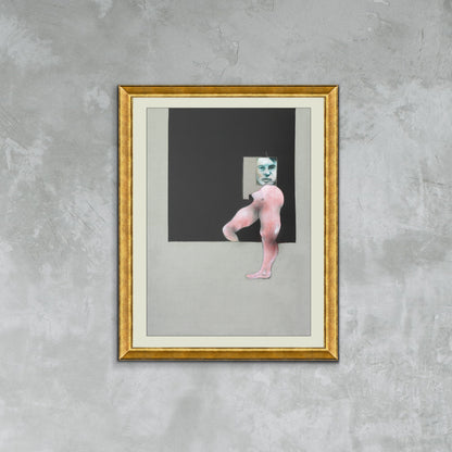 Study from the Human Body and Portrait, Francis Bacon Poster Exclusive Framed Canvas Print, Bacon painting, Vintage Poster, canvas wall art