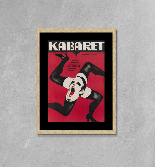 Cabaret, Polish Movie Poster Framed Canvas Print, Vintage Poster, Advertising Poster