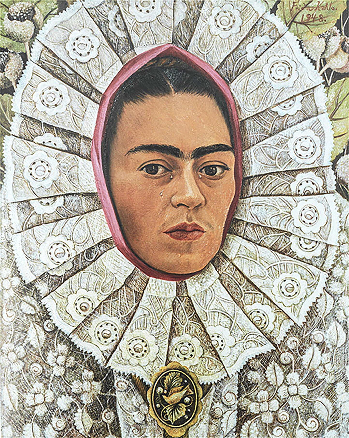 Frida Kahlo Self Portrait Canvas Wall Art Decoration Printed Canvas, home decor Portrait Poster