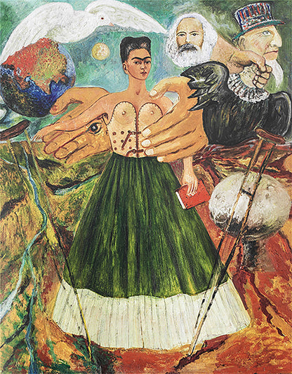 Frida Kahlo Self Portrait Canvas Wall Art Decoration Printed Canvas, home decor Portrait Poster