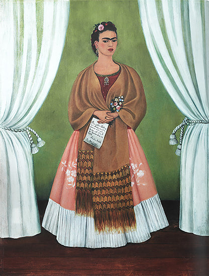 Frida Kahlo Self Portrait Canvas Wall Art Decoration Printed Canvas, home decor Portrait Poster