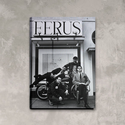 Ferus Gallery Photo Poster Framed Canvas Print, Art gallery photo poster, Los Angeles Photos, Vintage Poster, old city canvas wall art