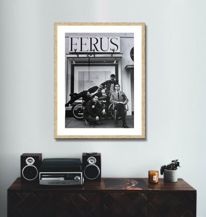 Ferus Gallery Photo Poster Framed Canvas Print, Art gallery photo poster, Los Angeles Photos, Vintage Poster, old city canvas wall art