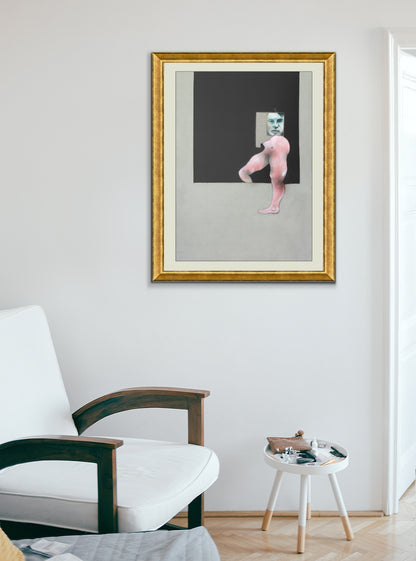 Study from the Human Body and Portrait, Francis Bacon Poster Exclusive Framed Canvas Print, Bacon painting, Vintage Poster, canvas wall art