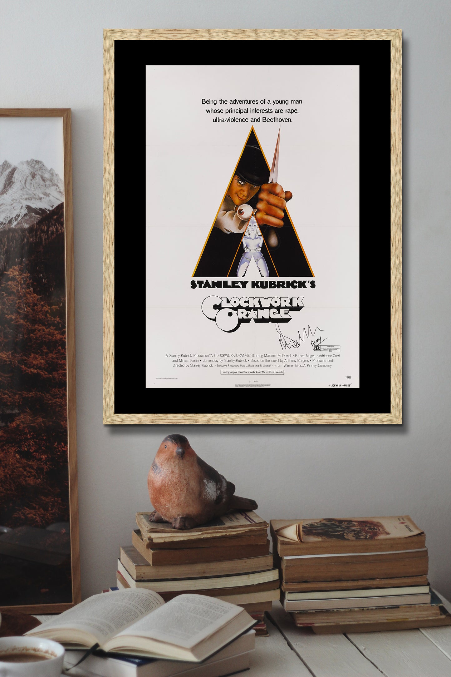 Clockwork Orange Movie Poster Framed Canvas Print, Stanley Kubrick's, Film Poster, Advertising Poster, Vintage Poster, canvas wall art