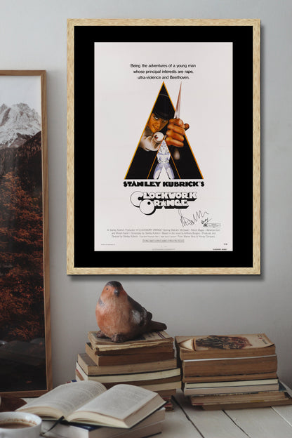 Clockwork Orange Movie Poster Framed Canvas Print, Stanley Kubrick's, Film Poster, Advertising Poster, Vintage Poster, canvas wall art