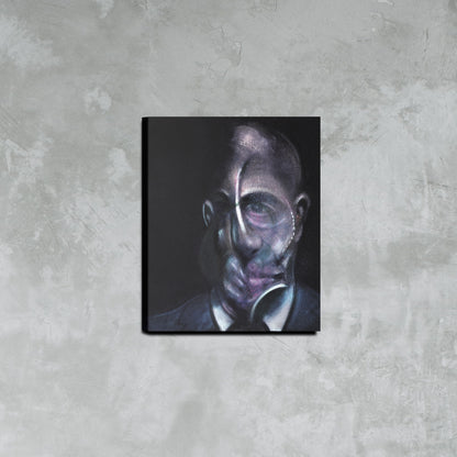 Portrait of Michel Leiris, 1976 Painting by Francis Bacon Poster Exclusive Framed Canvas Print, Bacon painting, Vintage Poster, Artwork