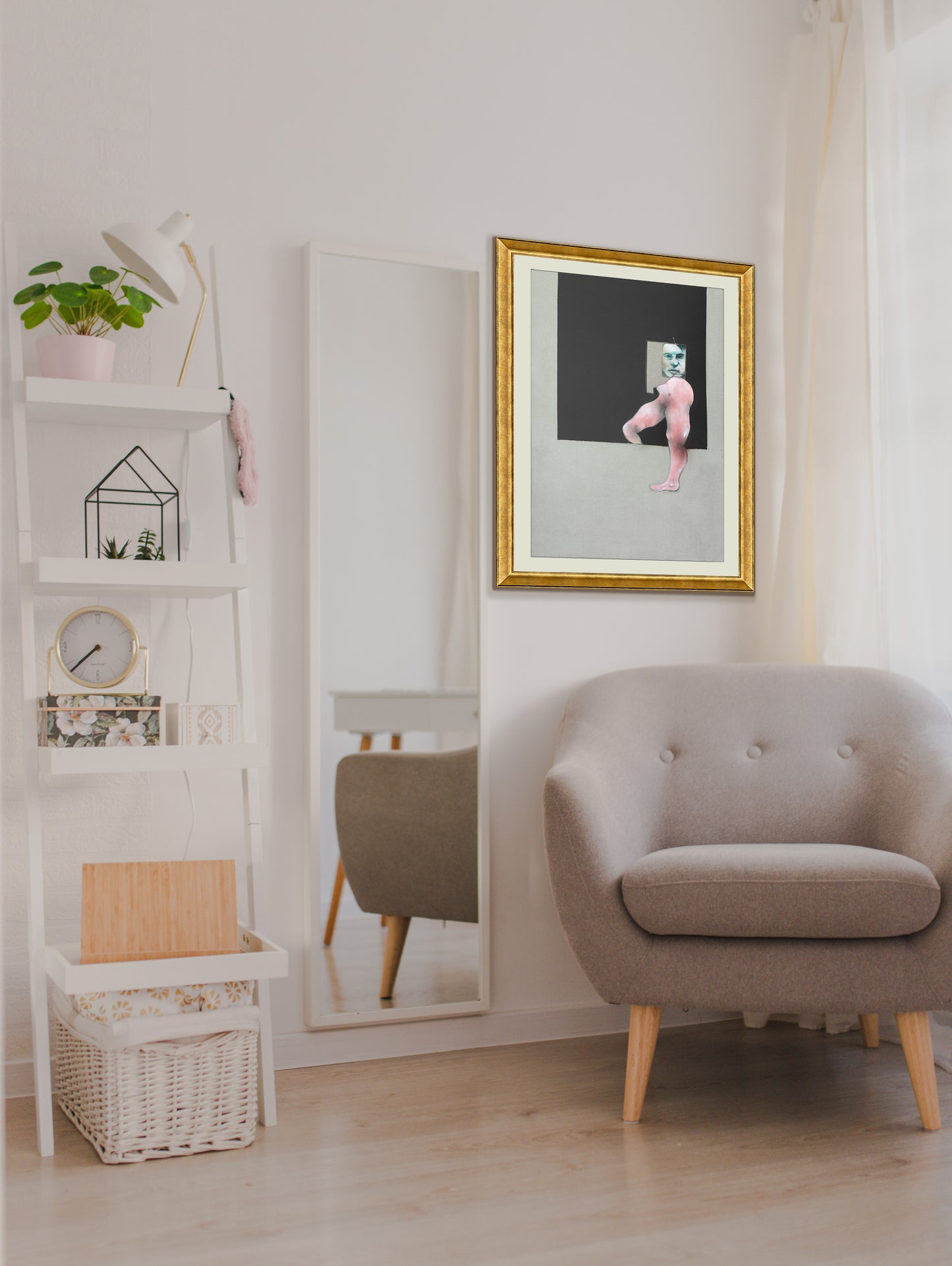 Study from the Human Body and Portrait, Francis Bacon Poster Exclusive Framed Canvas Print, Bacon painting, Vintage Poster, canvas wall art