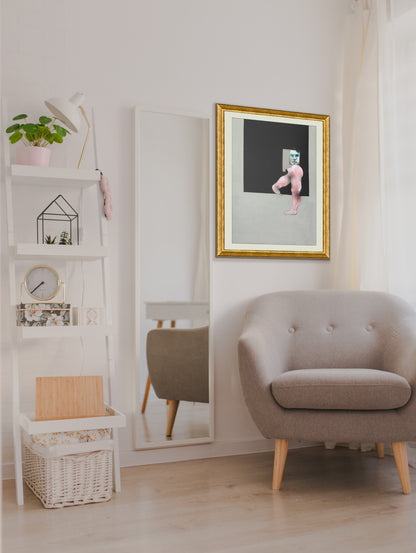 Study from the Human Body and Portrait, Francis Bacon Poster Exclusive Framed Canvas Print, Bacon painting, Vintage Poster, canvas wall art