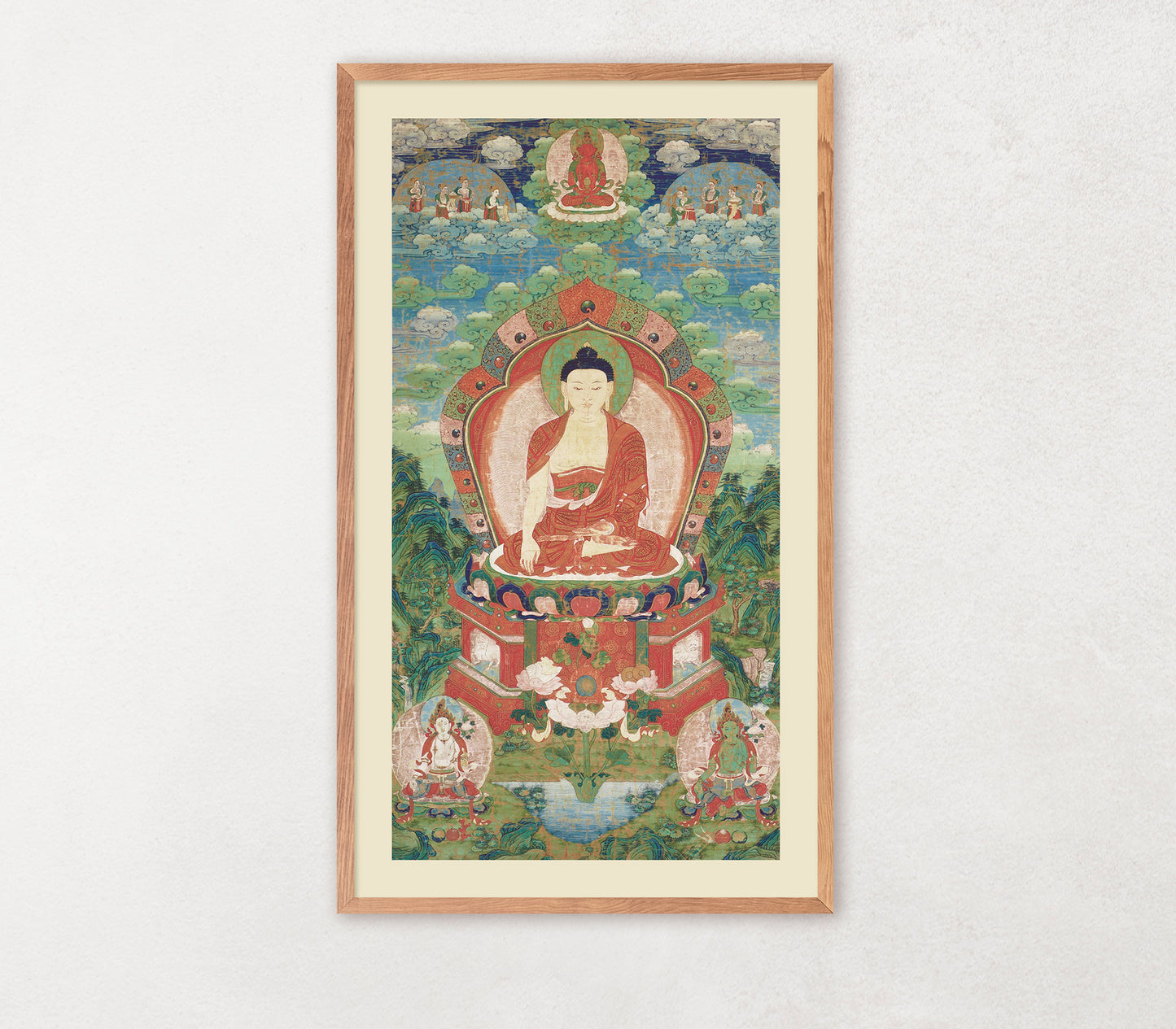 Tibet illustration Buddha poster, painting, art, wall hangings, gift ideas, home decor picture