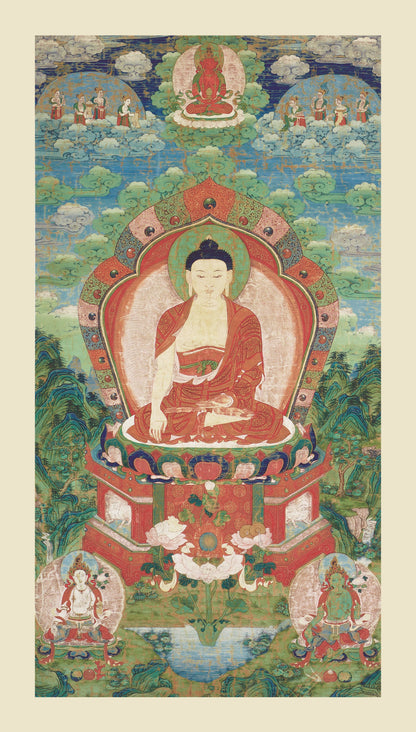 Tibet illustration Buddha poster, painting, art, wall hangings, gift ideas, home decor picture