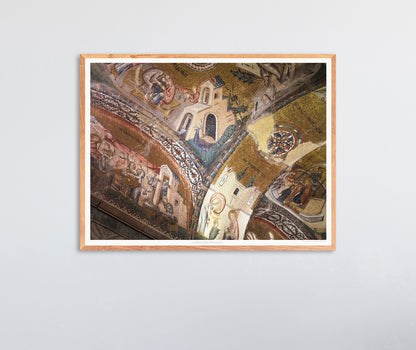 Chora Museum, Inner Narthex Mosaic Detail, Christian Mosaics, Fresco Poster, Wall Hangings, Home Decor, Gift idea