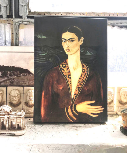 Frida Kahlo Self Portrait Canvas Wall Art Decoration Canvas Printed Canvas, home decor poster