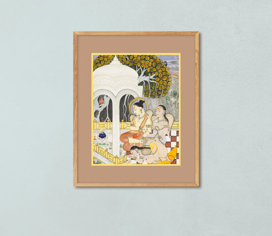 Indian Illustration art, Three women, wall hangings gift ideas, home decor picture